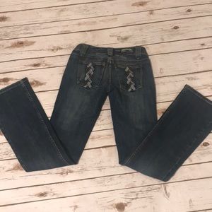 Vintage Boot cut low rise Distressed jeans size 1